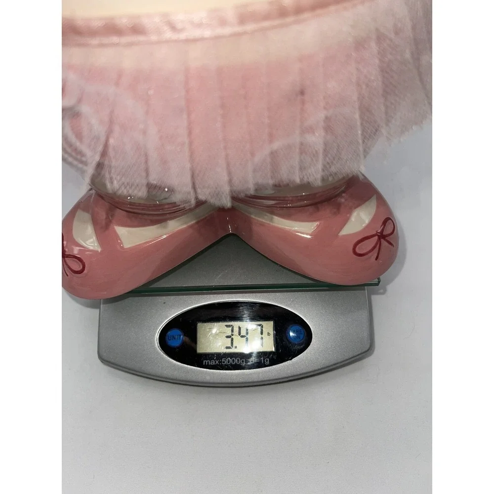 Vintage Ballerina Dancing Pink Pig with Tutu Ceramic Cookie Jar 11.5
